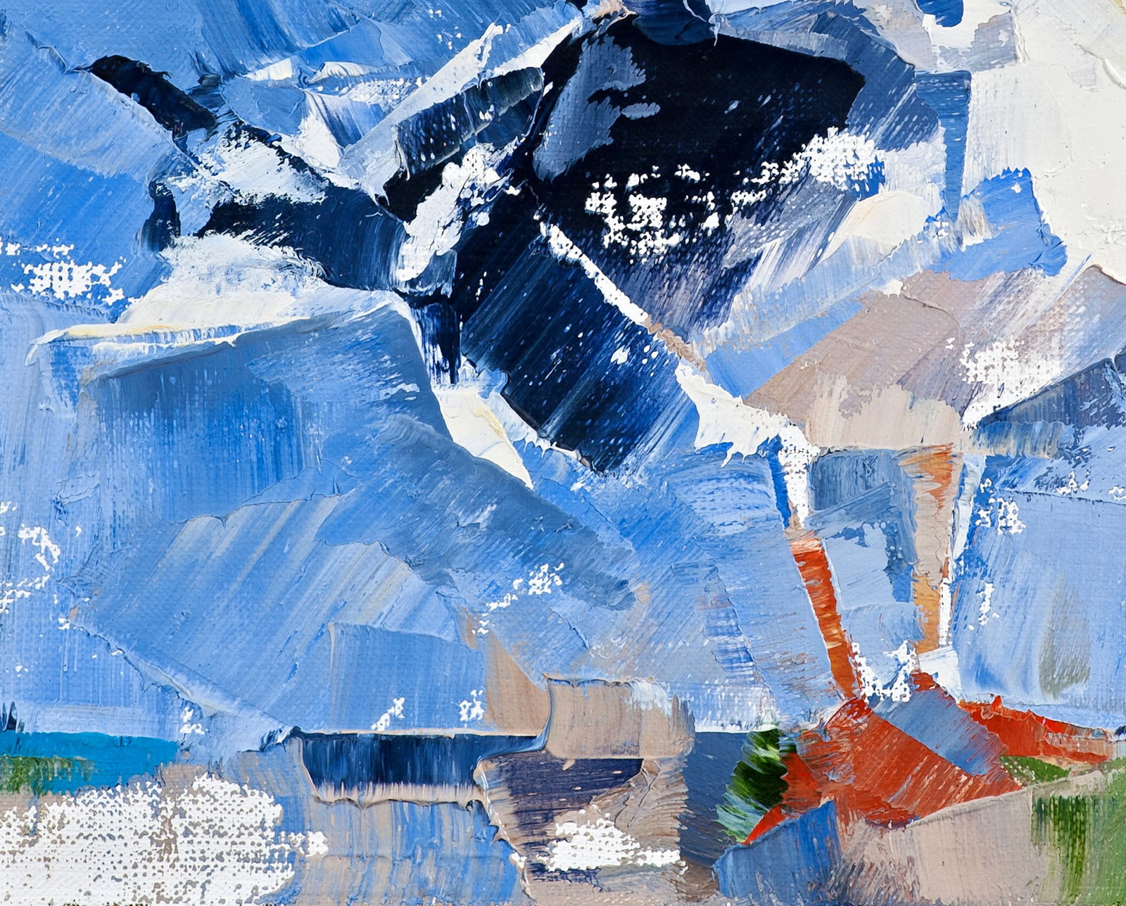 Oil painting Lonely bird Volodymyr Gluhomanyuk - 6