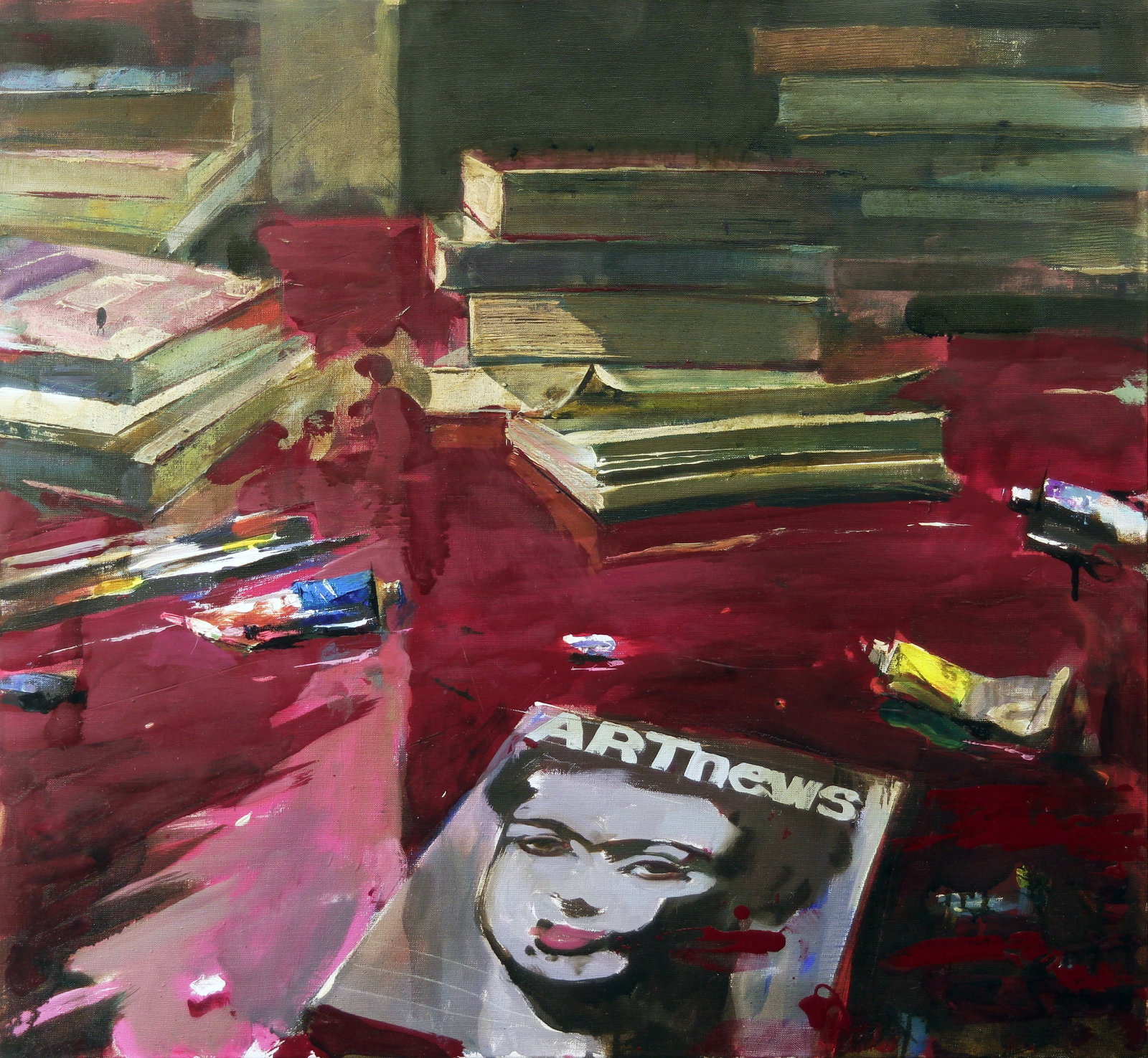 Oil painting ARTnews Ed Potapenkov: Title: Oil painting ARTnews Ed Potapenkov Description: 6POTAP Painter: Ed Potapenkov Size: 75x80 cm/29.52x31.49 inches Components: oil, canvas Original painting CONDITION: excellent ARTIST: Ed