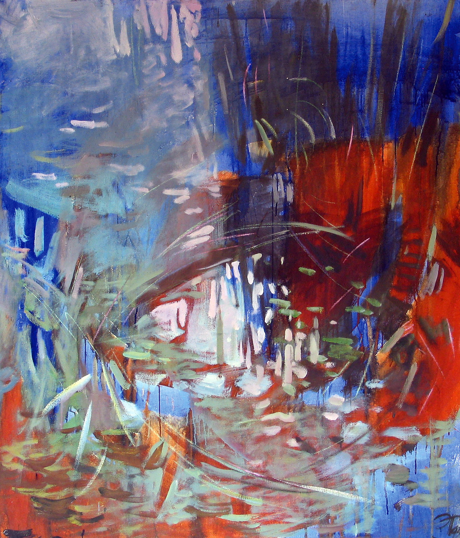 Oil painting Water Ed Potapenkov: Title: Oil painting Water Ed Potapenkov Description: 44POTAP Painter: Ed Potapenkov Size: 140x120 cm/55.11x47.24 inches Components: oil, canvas Original painting CONDITION: excellent ARTIST: Ed Potape