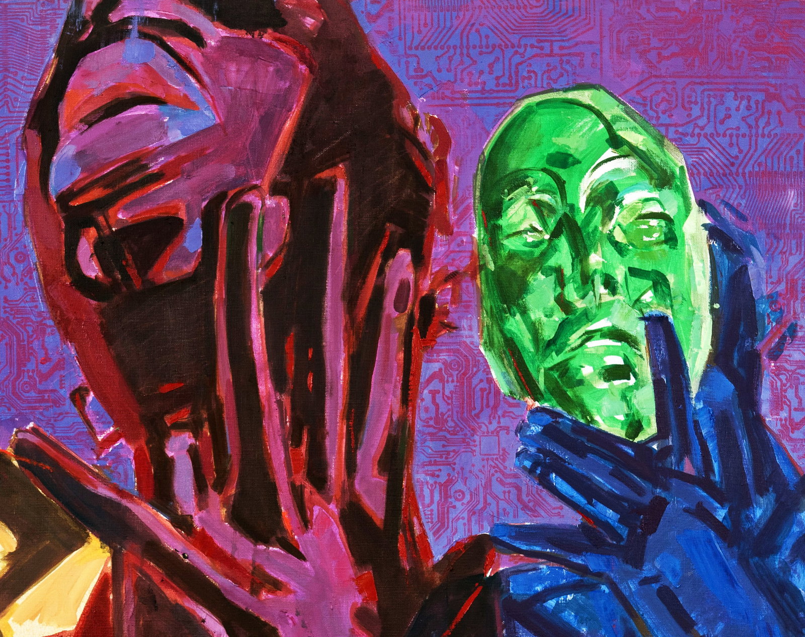 Acrylic painting Theater Ed Potapenkov - 3