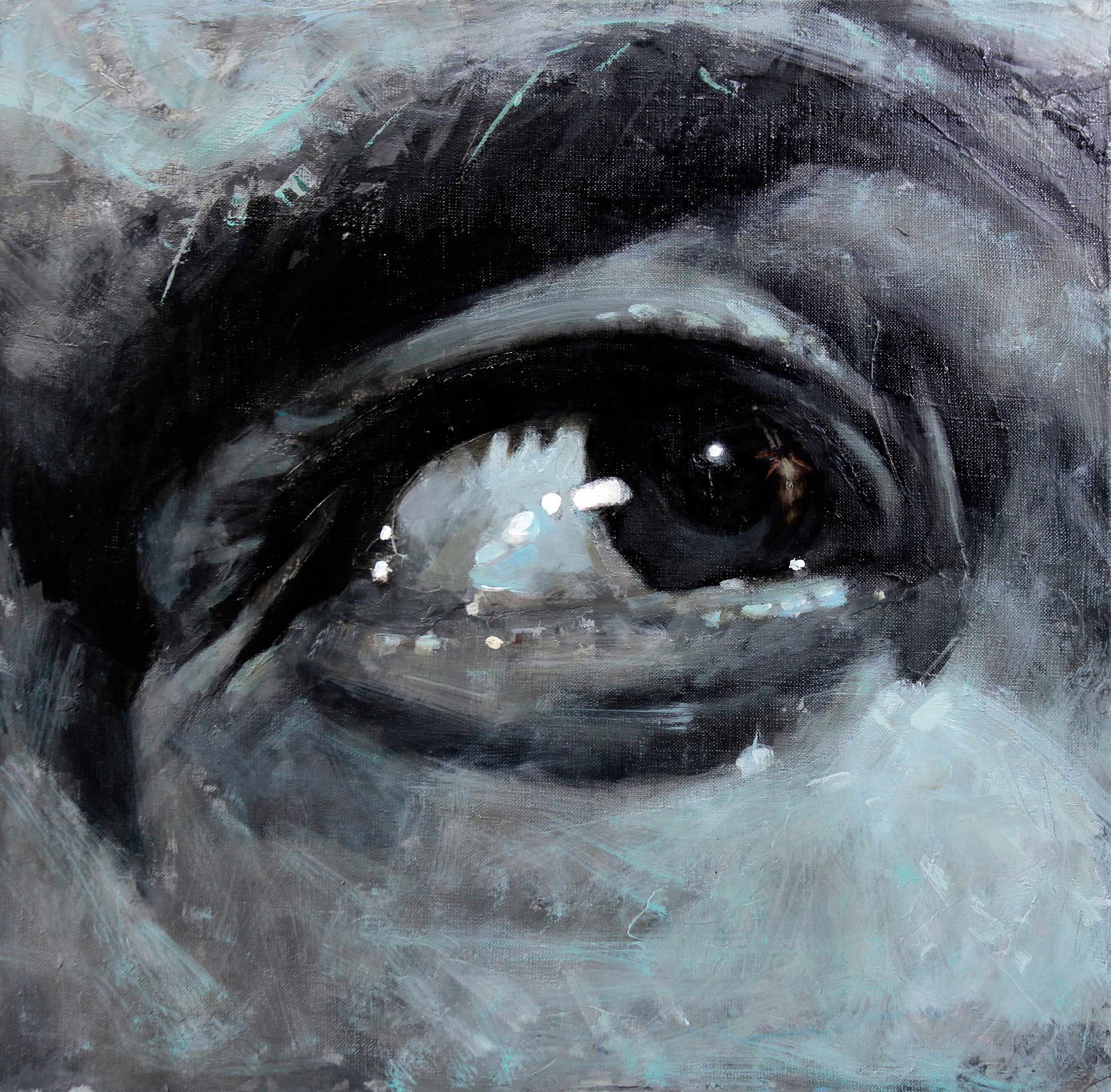 Oil painting Ilon Ed Potapenkov: Title: Oil painting Ilon Ed Potapenkov Description: 81POTAP Painter: Ed Potapenkov Size: 50x50 cm/19.68x19.68 inches Components: oil, canvas Original painting - Series "Broadcasting the Subconscious"
