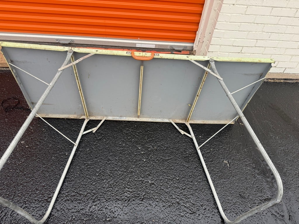 Vintage Green Painted Folding Card Table - 3