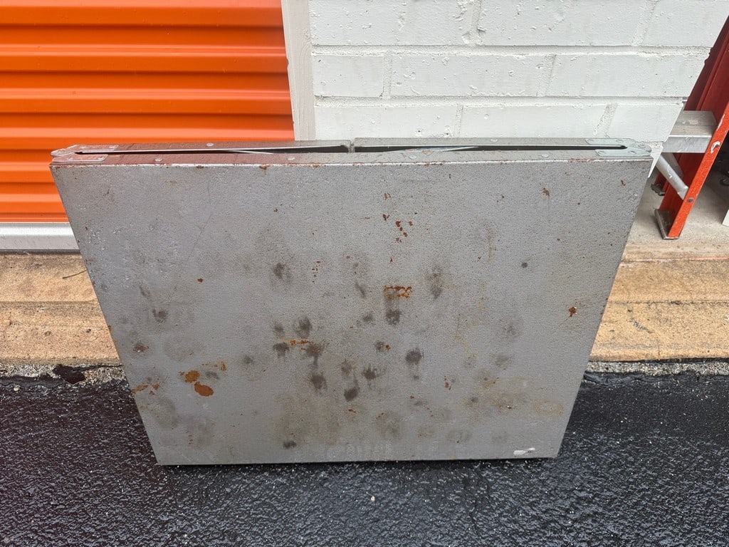 Vintage Military-Style Aluminum Folding Field Table - 5