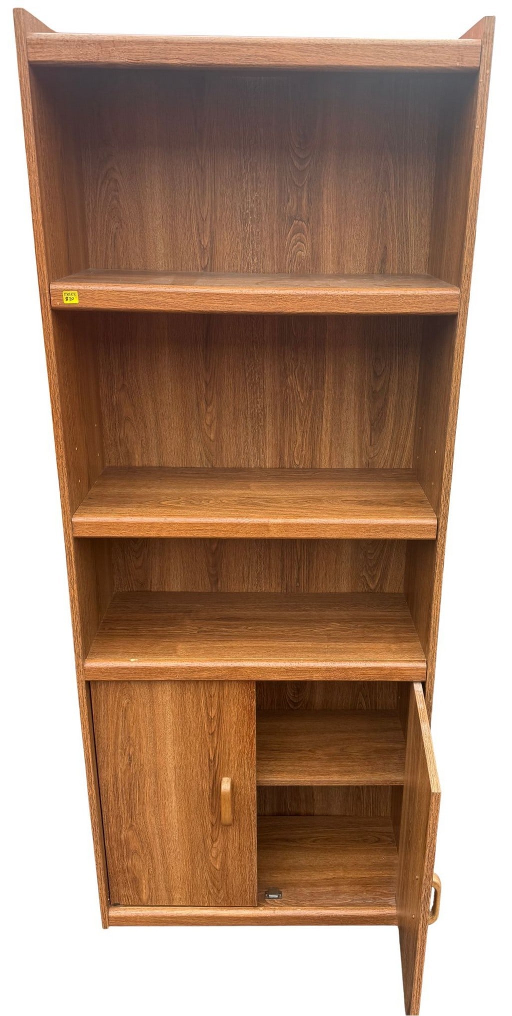 Contemporary Wood Look Organizer Shelf with Cabinet and Drawer (1 of 2)