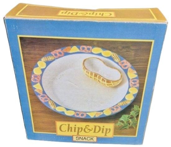Vintage Ceramic "Chip & Dip" Serving Set (1 of 3)