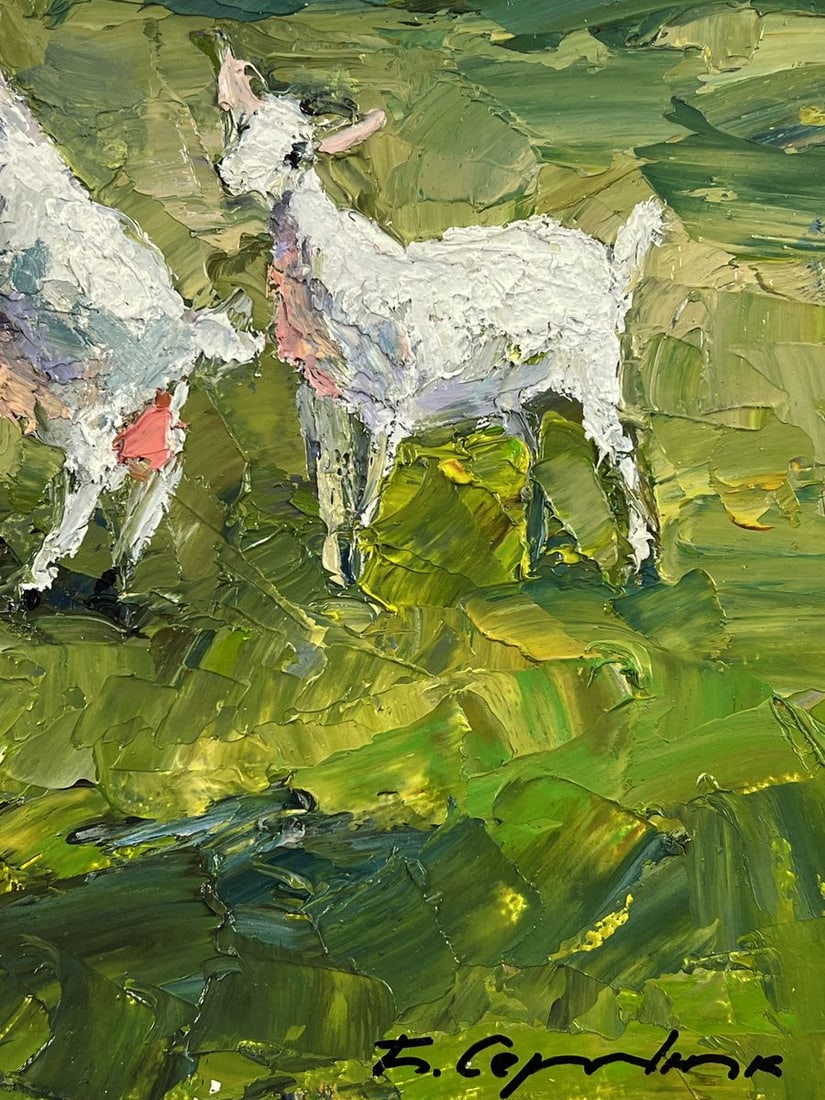 Oil painting Summer Day on the Pasture Boris Serdyuk - 10