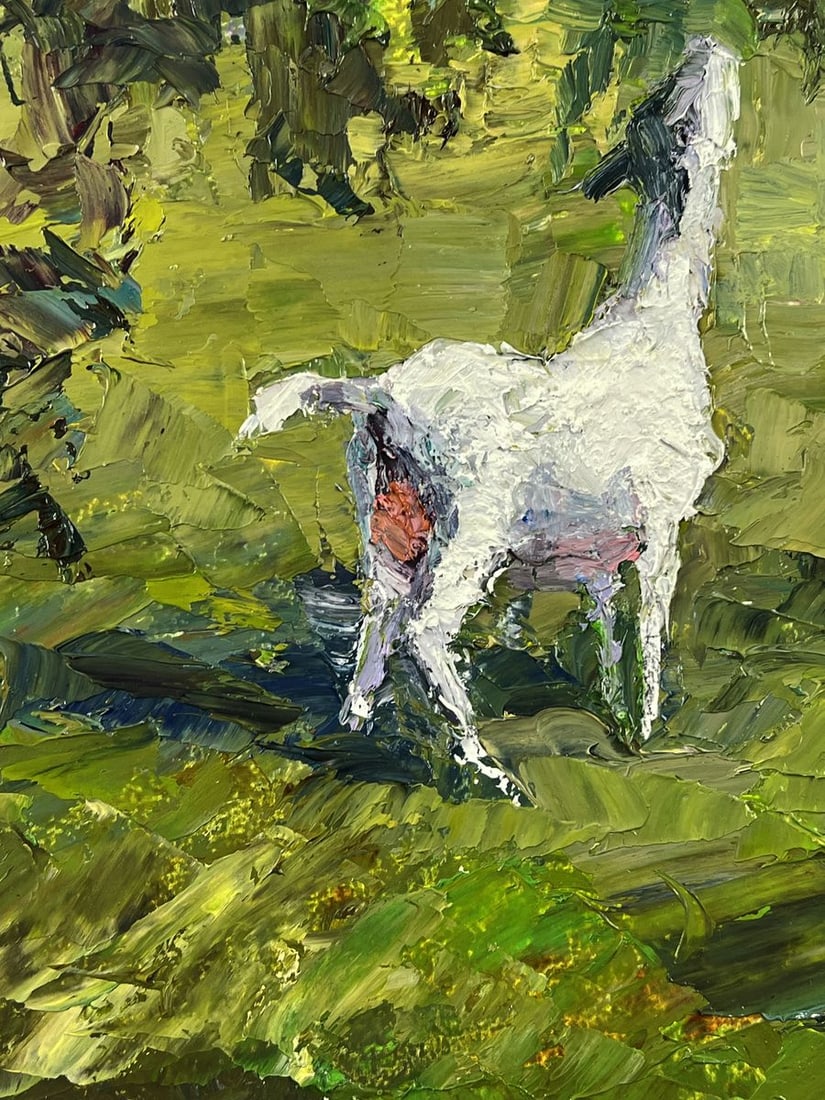 Oil painting Summer Day on the Pasture Boris Serdyuk - 5