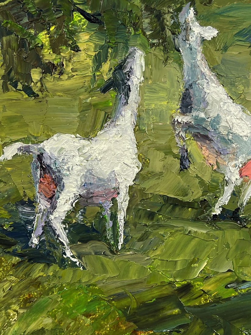 Oil painting Summer Day on the Pasture Boris Serdyuk - 6