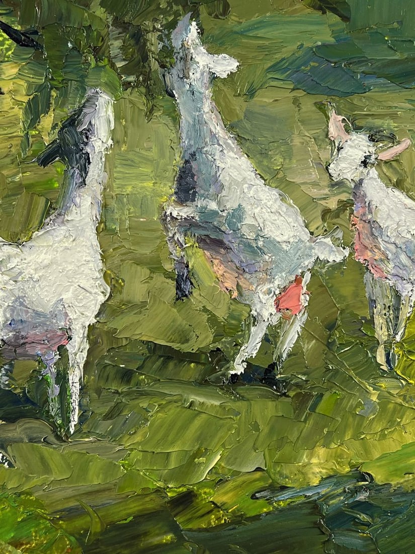 Oil painting Summer Day on the Pasture Boris Serdyuk - 8