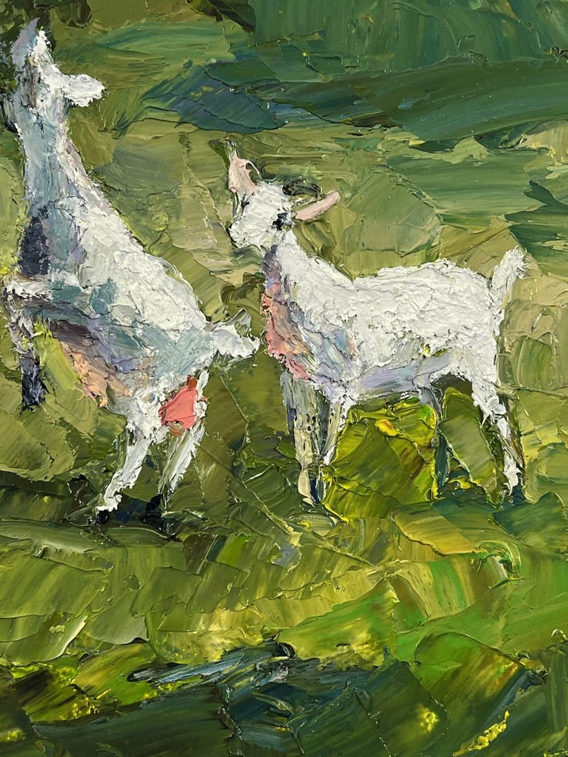 Oil painting Summer Day on the Pasture Boris Serdyuk - 9
