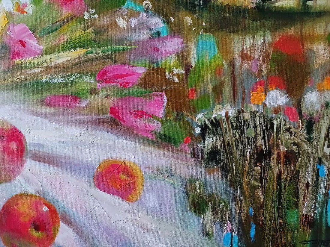 Abstract oil painting Festive Fauna Anatoly Tarabanov - 8