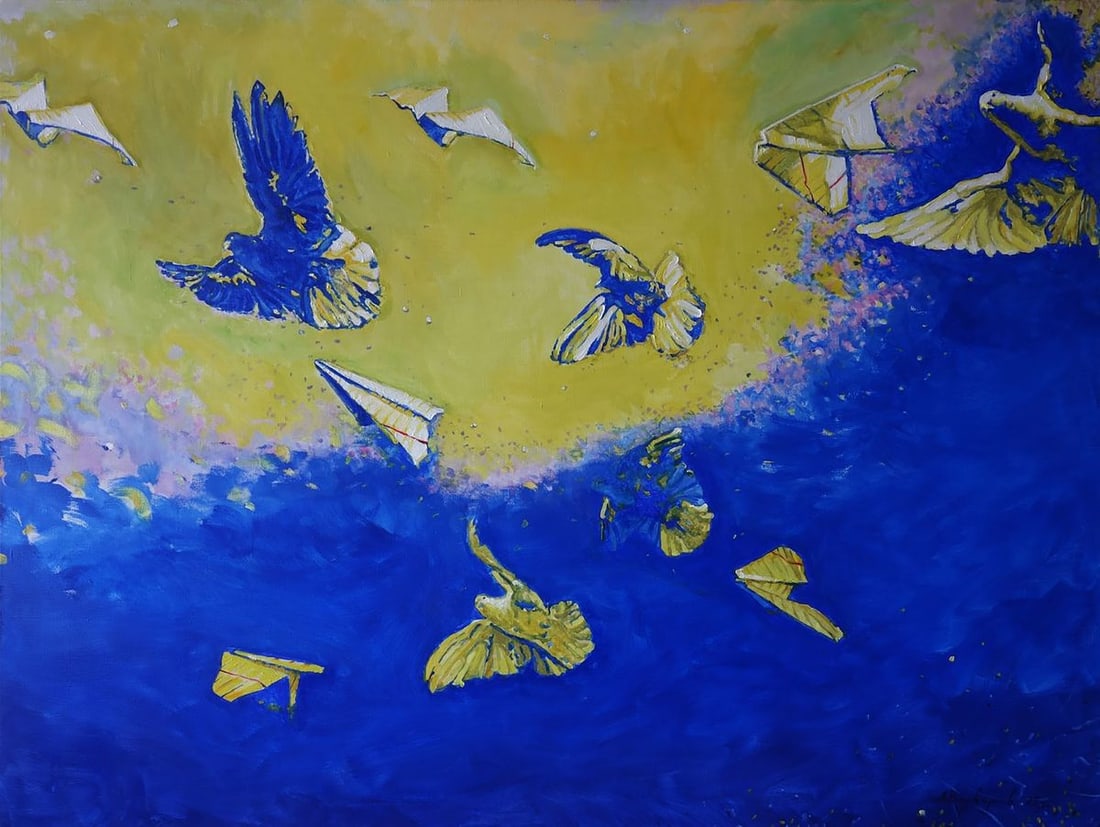 Oil painting Birds in the sky Anatoly Varvarov (1 of 7)