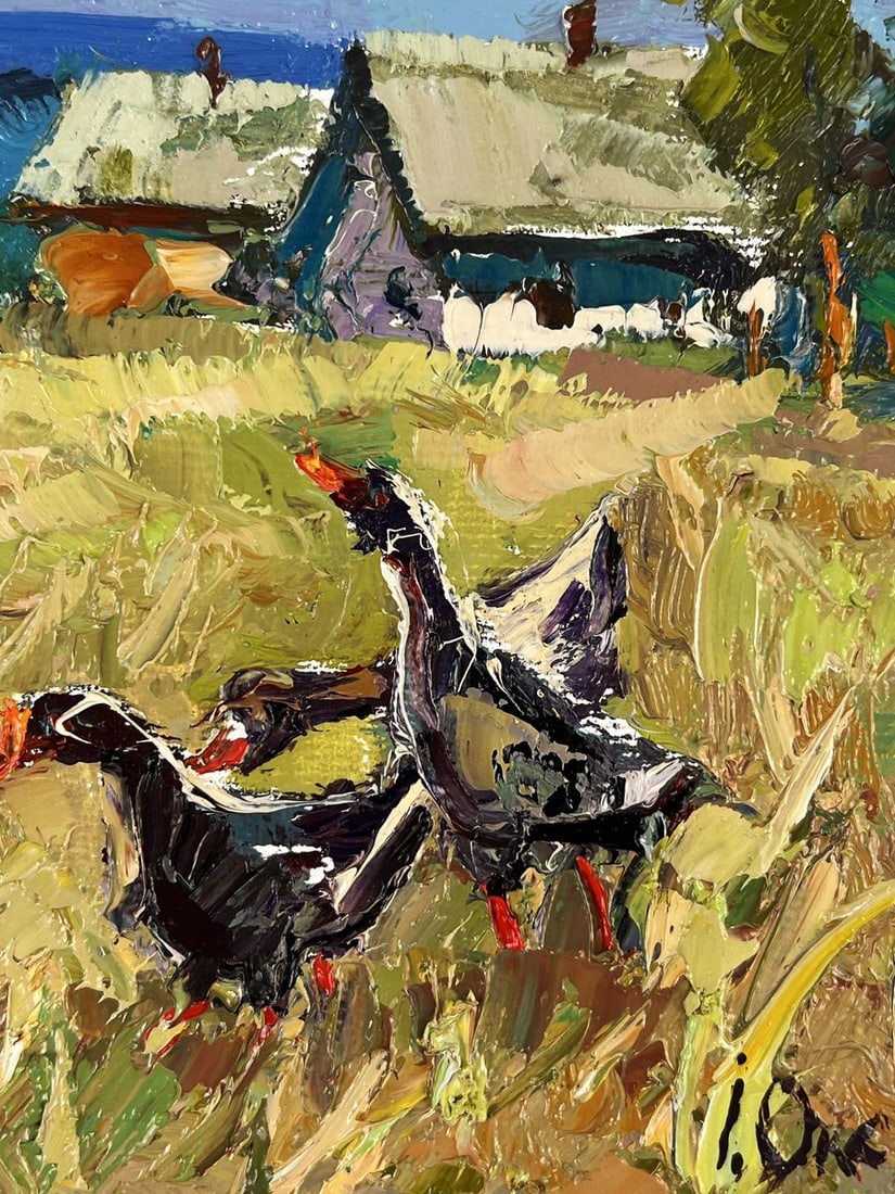 Oil painting Edge of the Village Oksana Ivanyuk - 10
