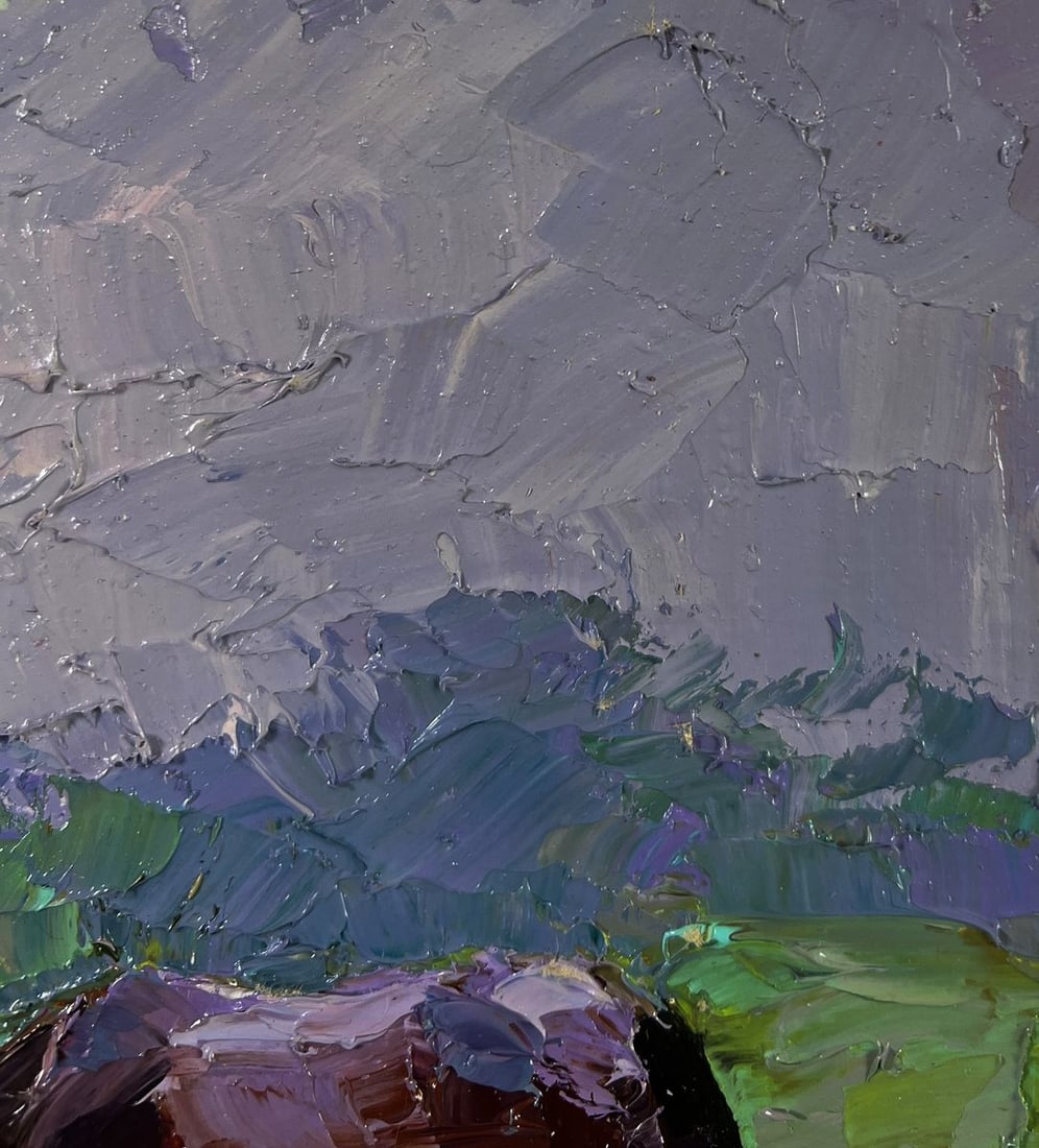 Oil painting Horses grazing peacefully Boris Serdyuk - 4