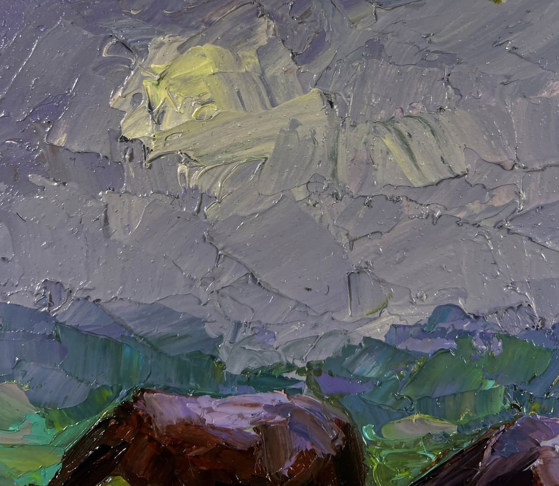 Oil painting Horses grazing peacefully Boris Serdyuk - 5