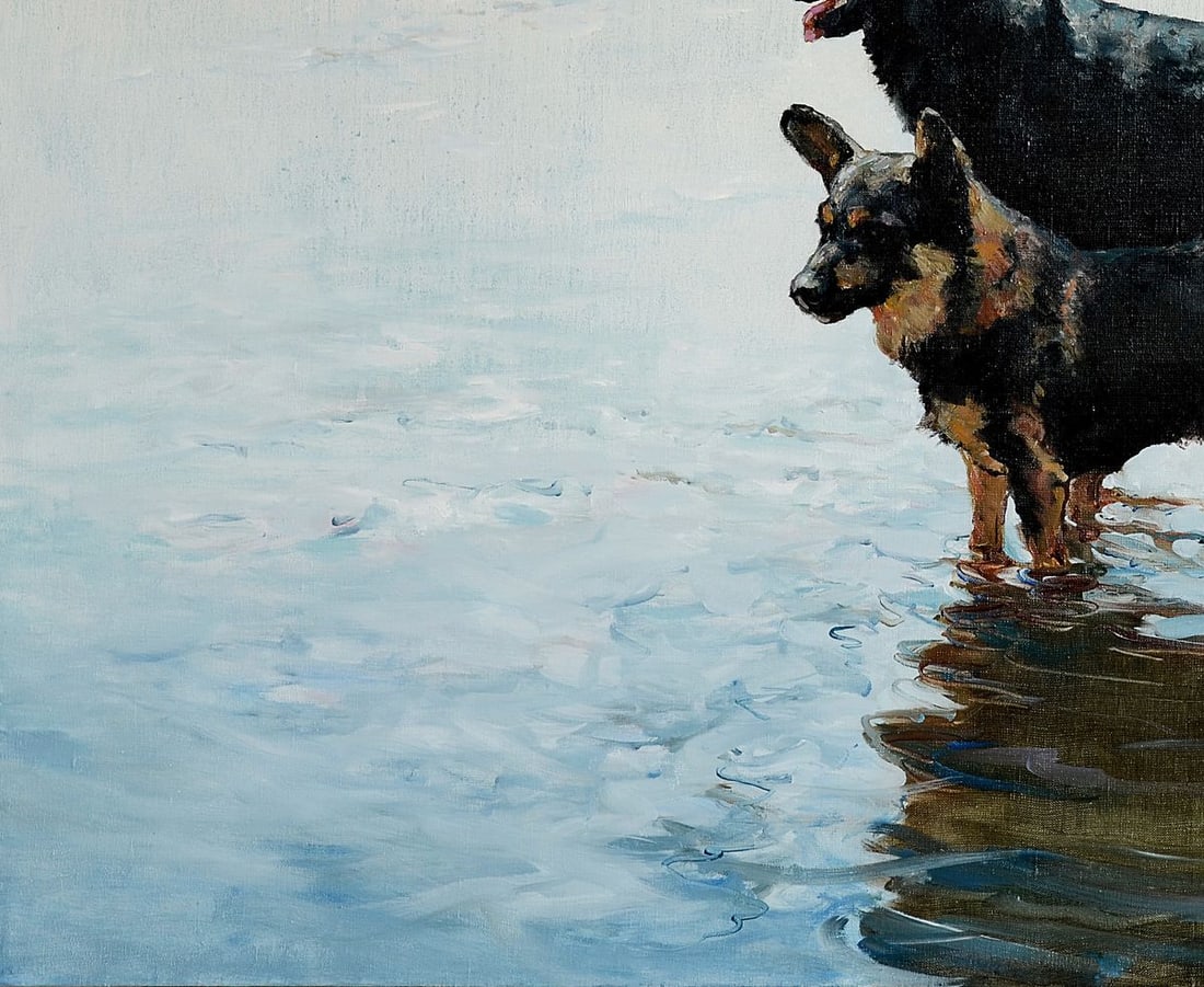 Oil painting Dog fate Oleg Kateryniuk - 4
