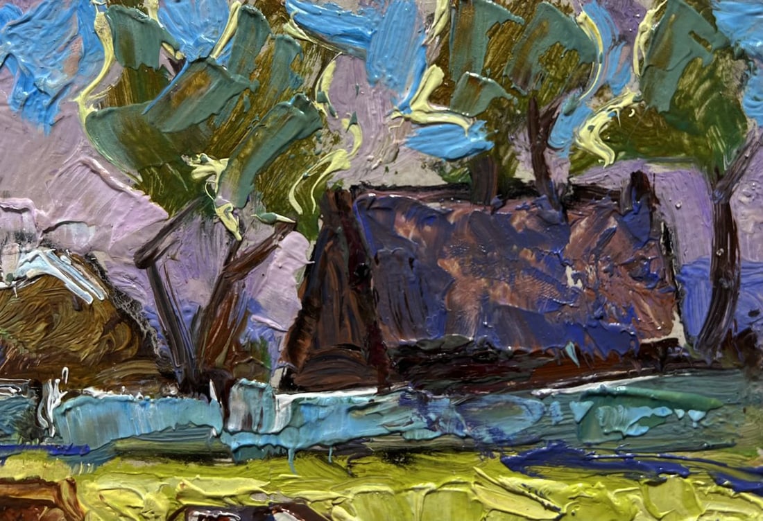 Oil painting Cows on a green field Alex Kalenyuk - 6