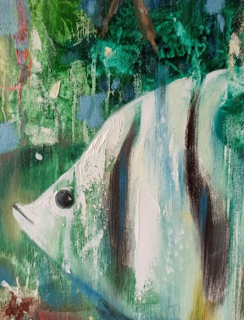 Abstract oil painting Fishes Anatoly Borisovich Tarabanov - 4