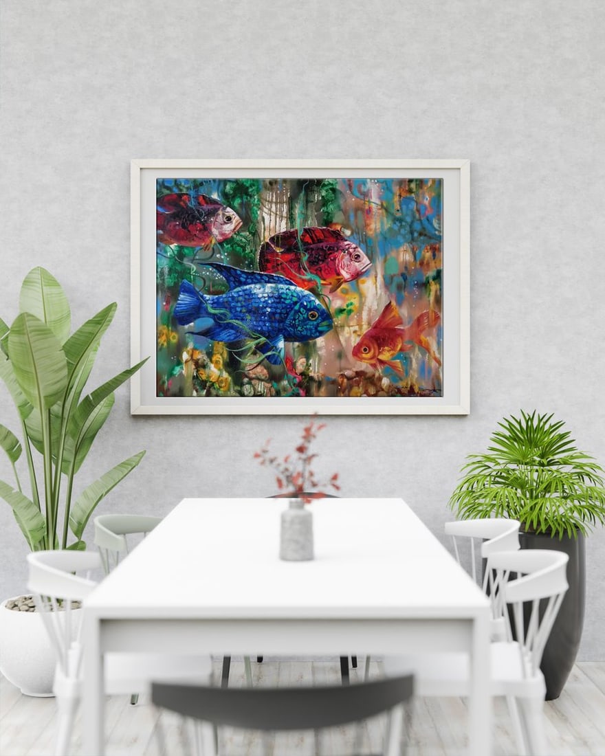 Oil painting fish Anatoly Borisovich Tarabanov - 3