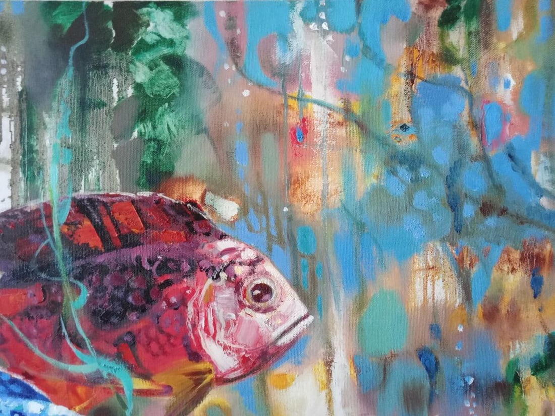 Oil painting fish Anatoly Borisovich Tarabanov - 6