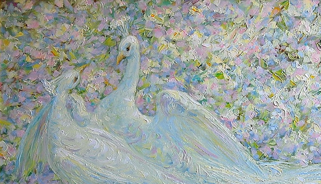 Oil painting Spring love Kotmin Olga - 2