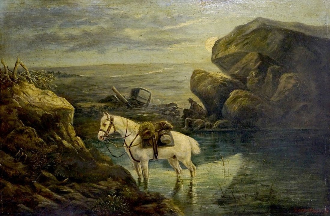 Oil painting Horse on the field: Title: Oil painting Horse on the field Description: Vern 734 *** ABOUT THIS PAINTING *** * TITLE: "Horse on the field" * ARTISTS: European artist * SIZE: 33x48 cm/'12.99x18.89 inches' * MEDIUM: oil,