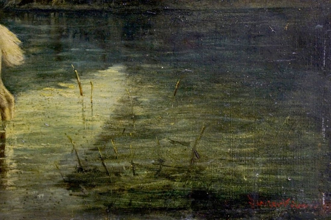 Oil painting Horse on the field - 5