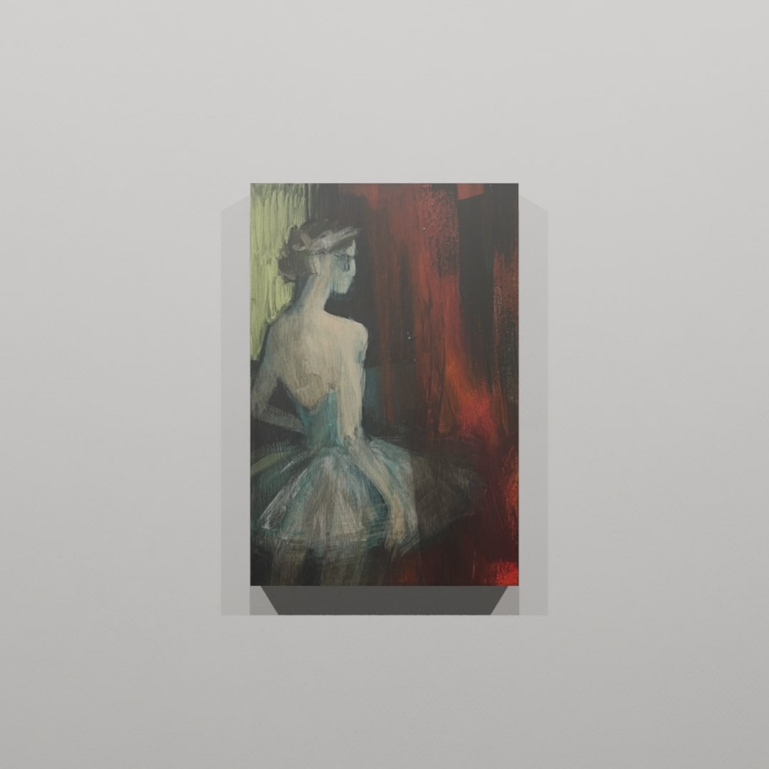Acrylic painting ballet series Behind the scenes 1 Natalia V. - 10
