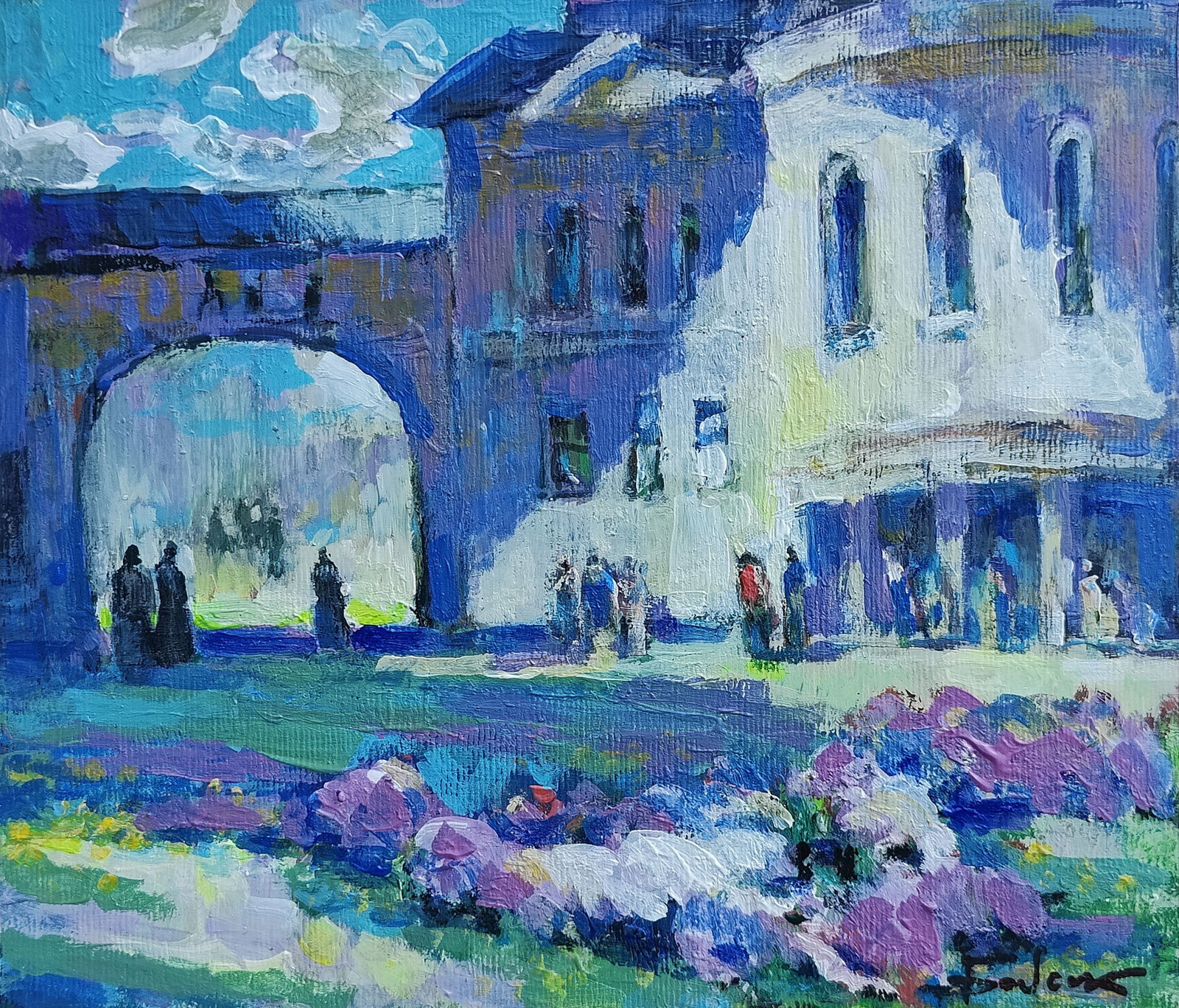 Oil painting Monastery of St. Joseph. Ivano Frankivsk Vyacheslav Petrovich Babac: Title: Oil painting Monastery of St. Joseph. Ivano Frankivsk Vyacheslav Petrovich Babac Description: 154BA Painter: Vyacheslav Petrovick Babac S?ze: 22x28 cm/8.66x11.02 inches Components: oil,