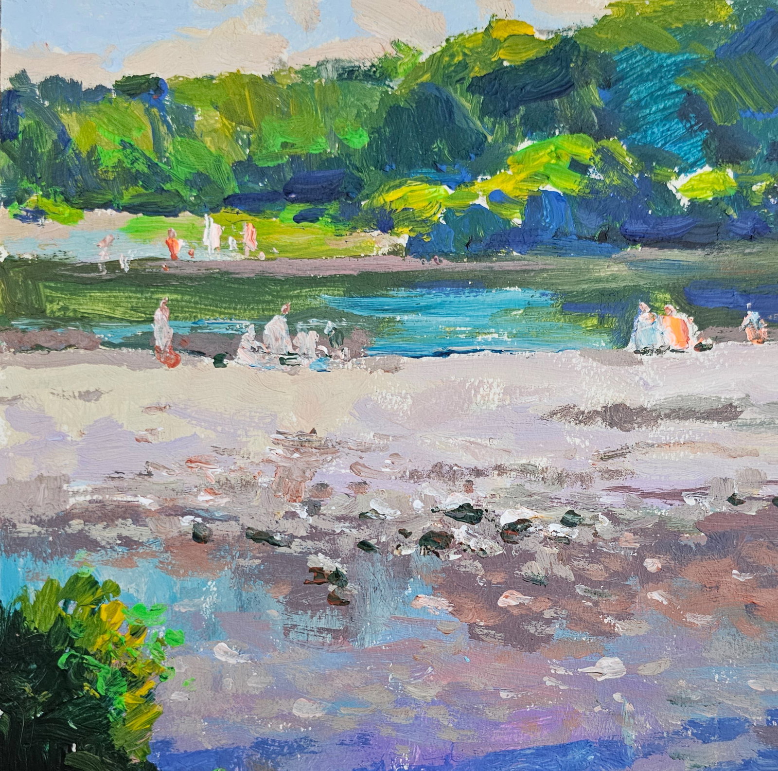 Acrylic painting Summer day Vyacheslav Petrovich Babac - 3