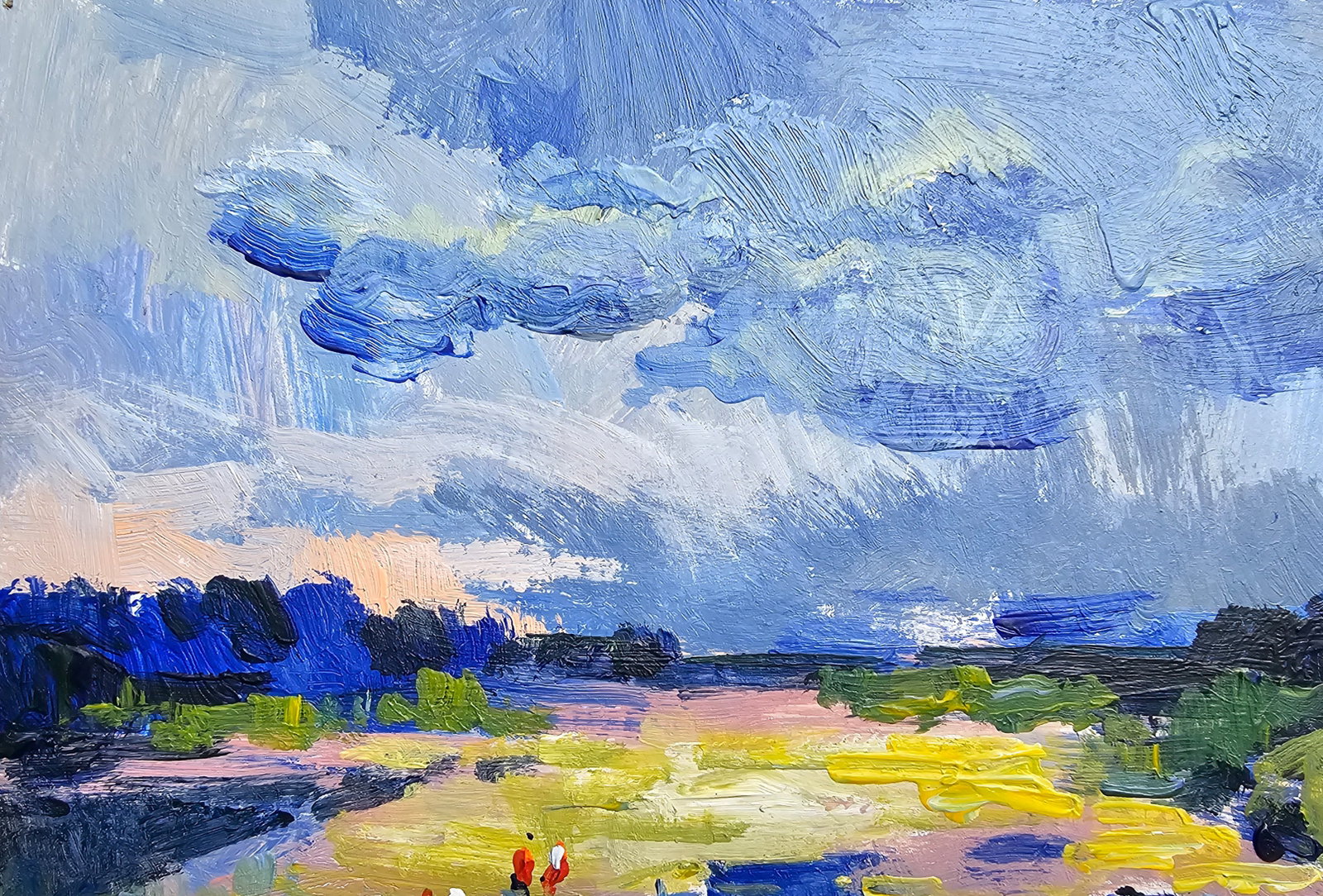 Acrylic painting a thunderstorm is likely Vyacheslav Petrovich Babac - 3