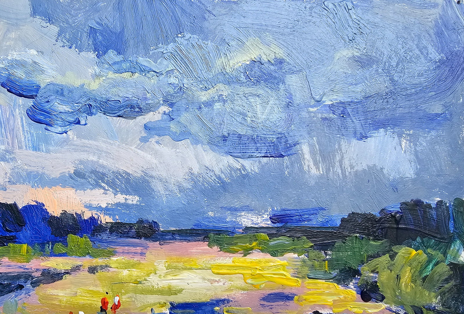 Acrylic painting a thunderstorm is likely Vyacheslav Petrovich Babac - 4