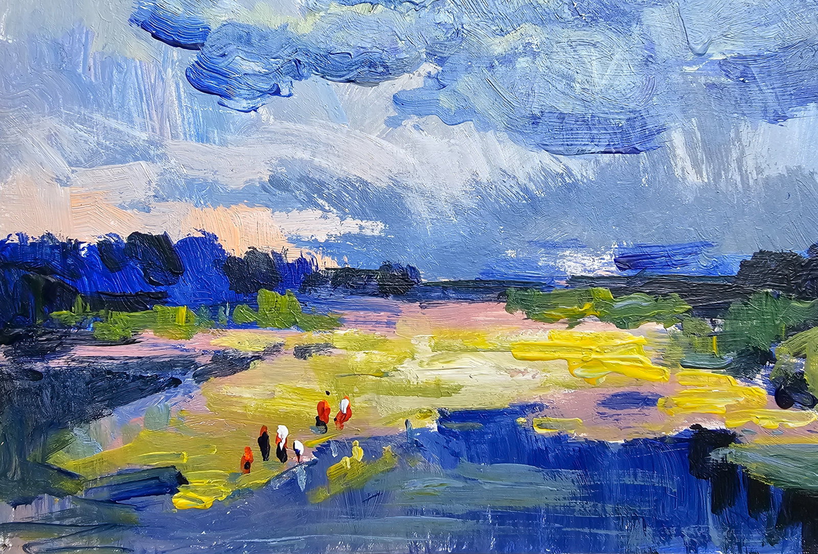 Acrylic painting a thunderstorm is likely Vyacheslav Petrovich Babac - 5