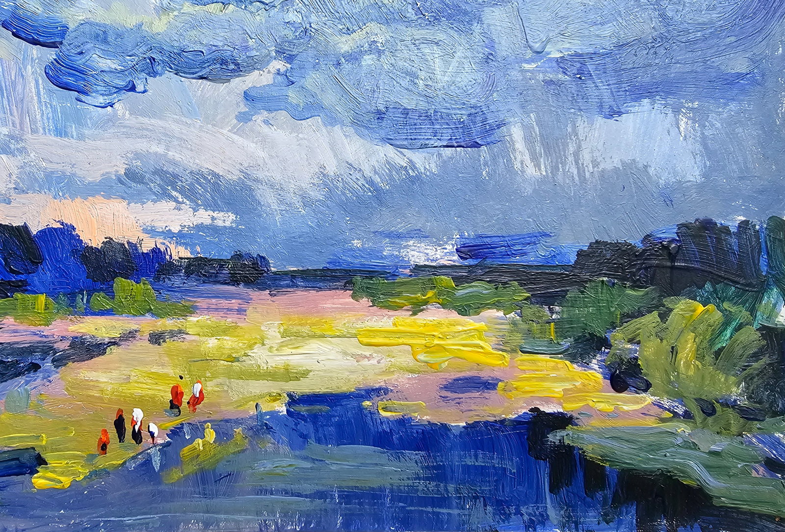 Acrylic painting a thunderstorm is likely Vyacheslav Petrovich Babac - 6