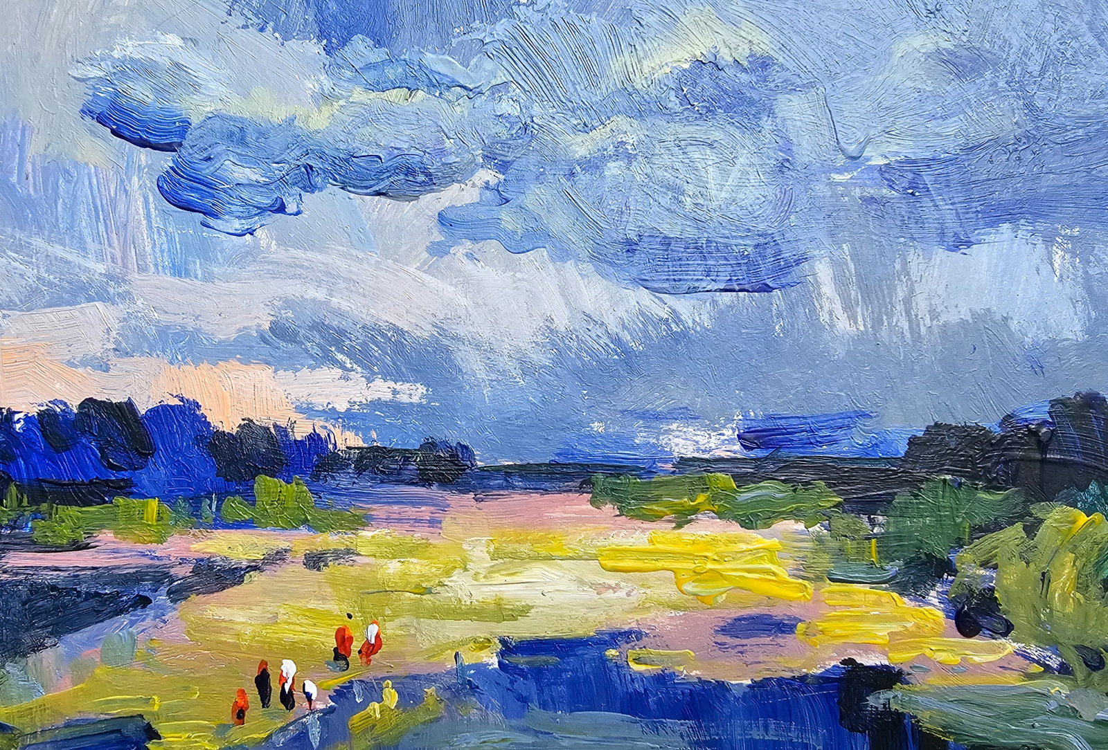 Acrylic painting a thunderstorm is likely Vyacheslav Petrovich Babac - 7