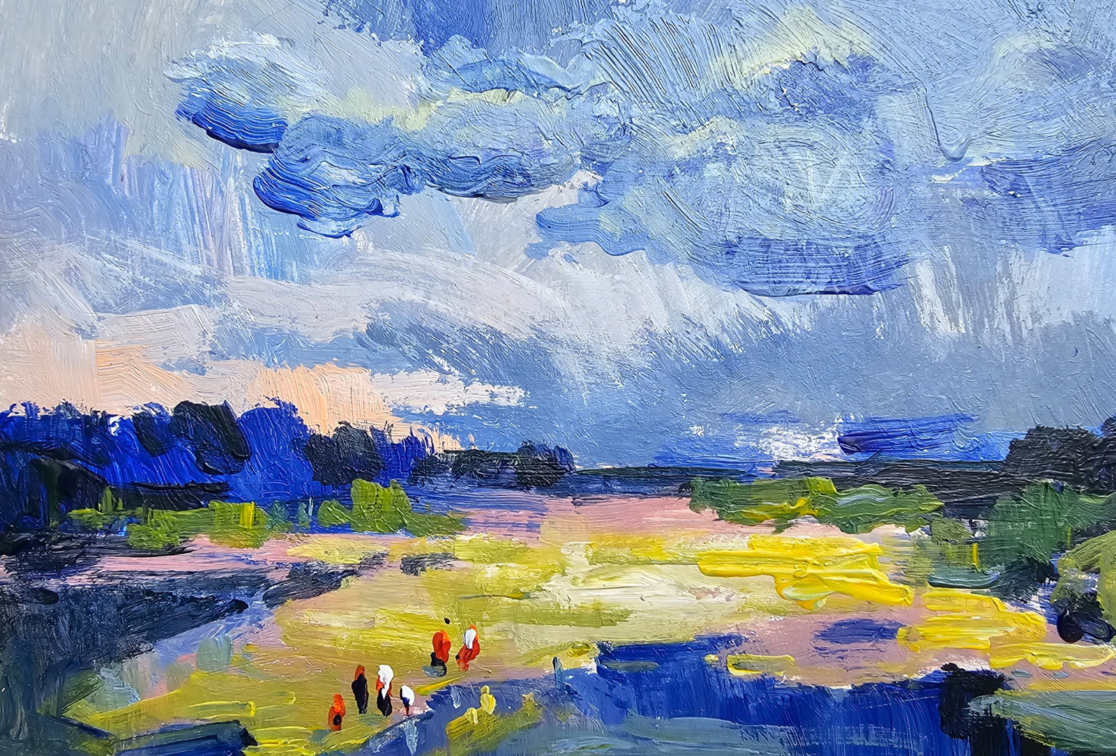 Acrylic painting a thunderstorm is likely Vyacheslav Petrovich Babac - 8