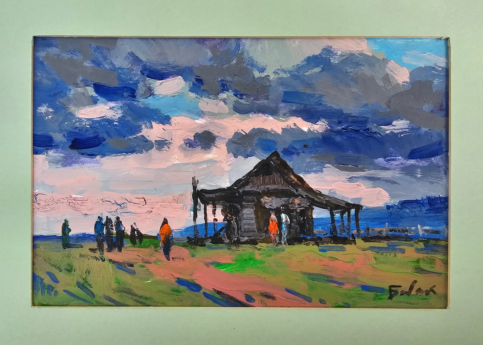 Acrylic painting in the Carpathians Vyacheslav Petrovich Babac - 2