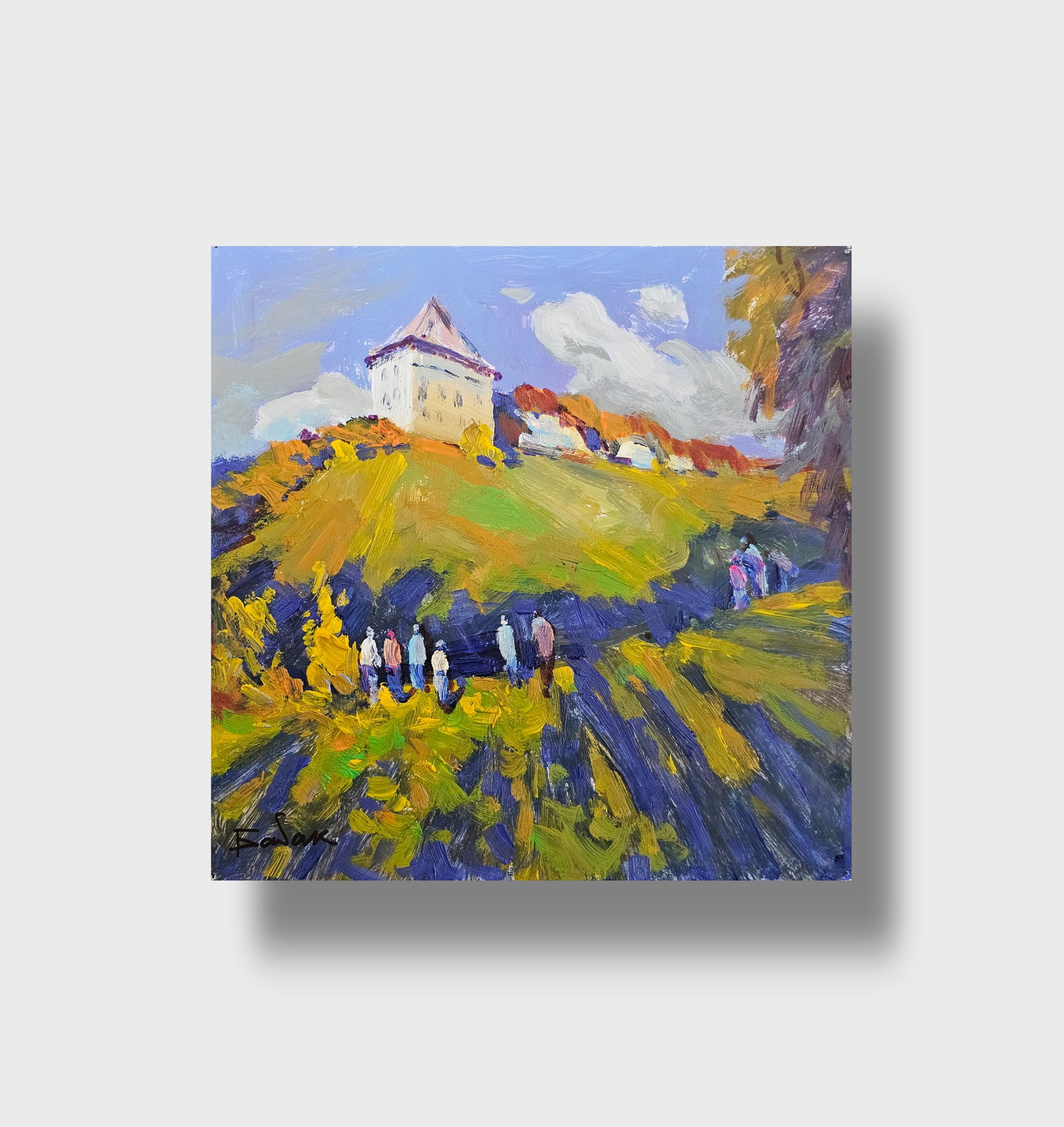 Acrylic painting Galician fortress Vyacheslav Petrovich Babac - 10