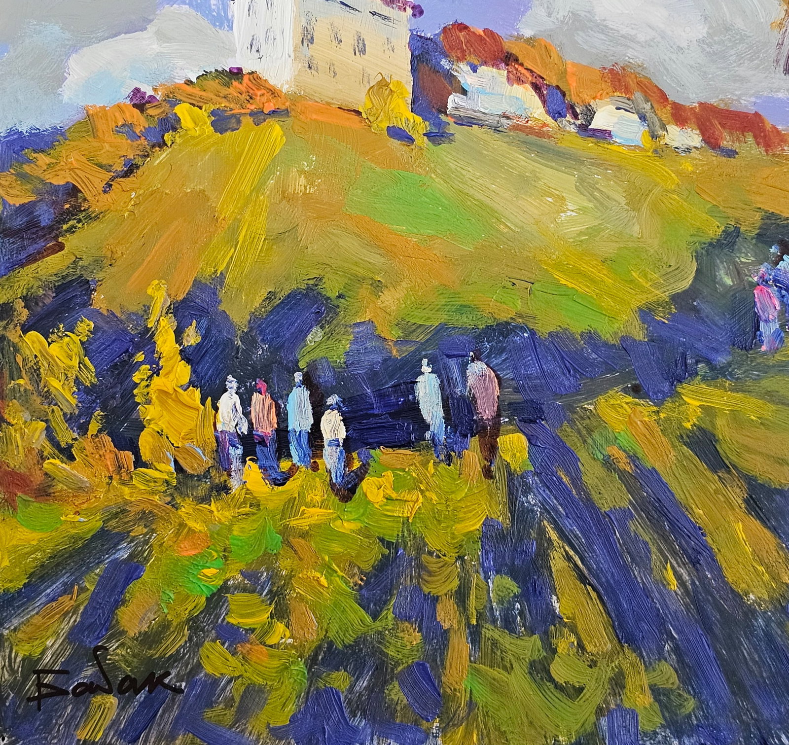Acrylic painting Galician fortress Vyacheslav Petrovich Babac - 5