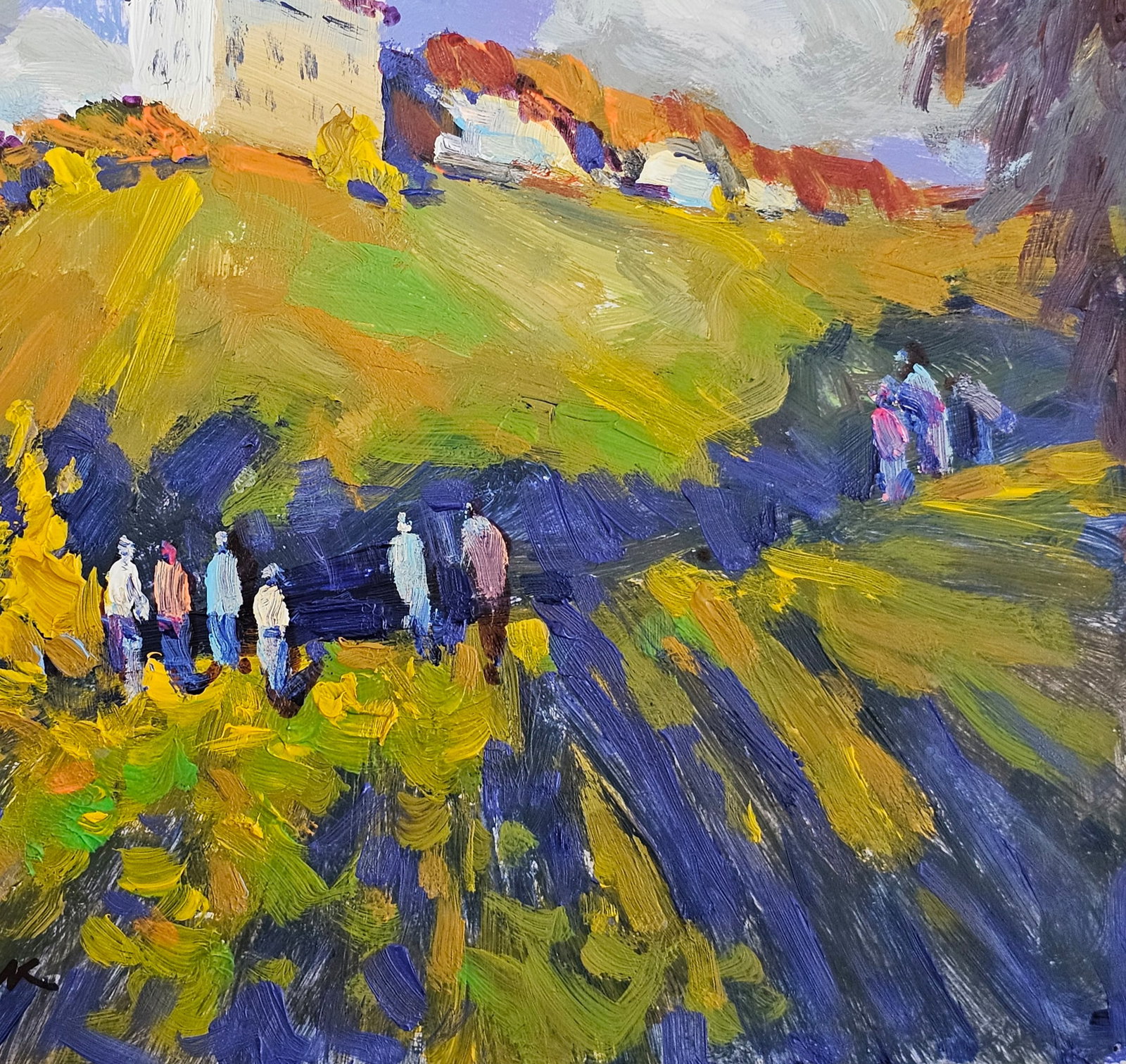 Acrylic painting Galician fortress Vyacheslav Petrovich Babac - 6