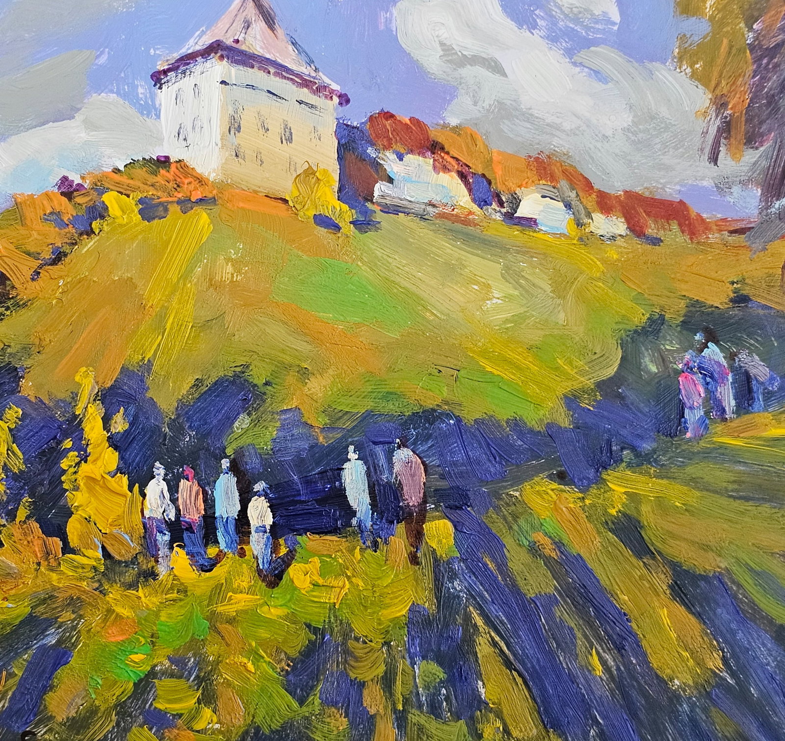 Acrylic painting Galician fortress Vyacheslav Petrovich Babac - 7