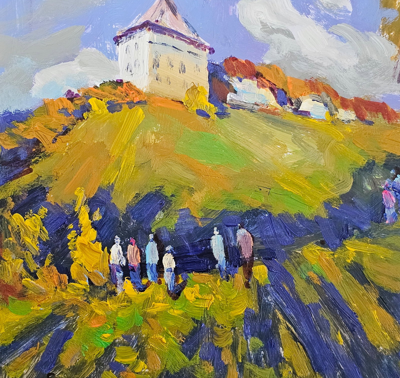 Acrylic painting Galician fortress Vyacheslav Petrovich Babac - 8