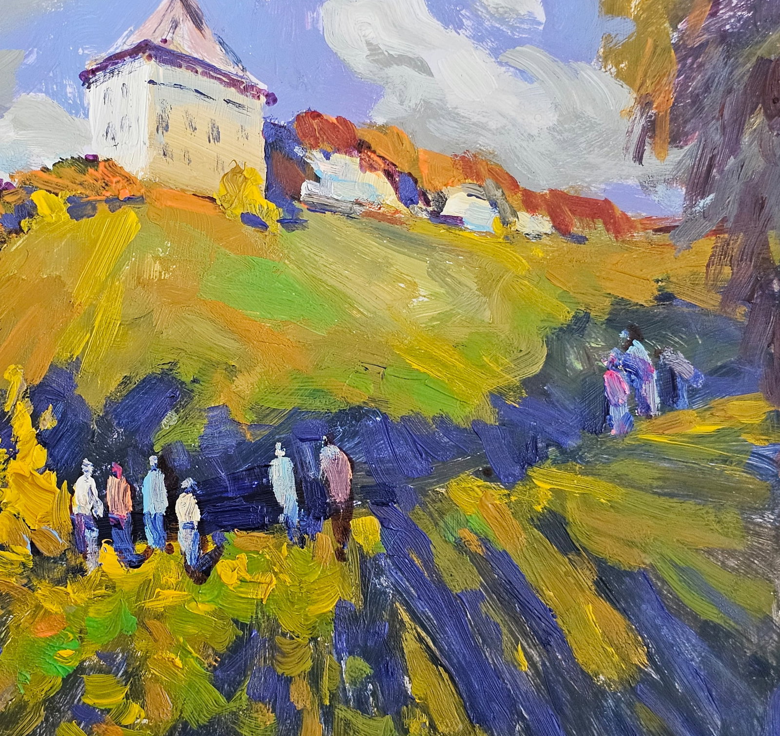 Acrylic painting Galician fortress Vyacheslav Petrovich Babac - 9