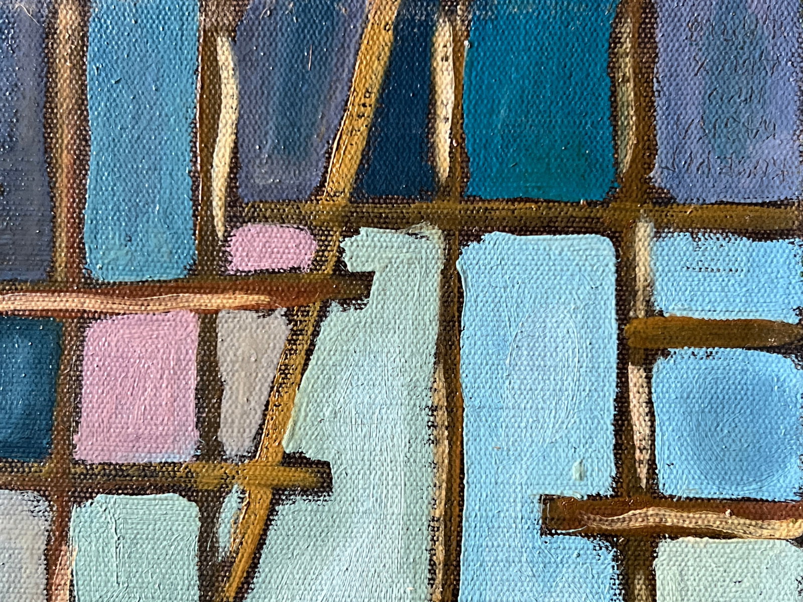 Oil painting with frame little angel K. Leonid - 5