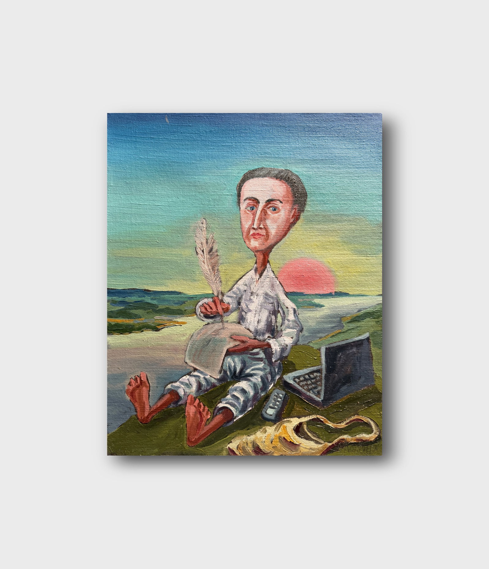 Oil painting with frame Hryhorii Skovoroda K. Leonid - 11