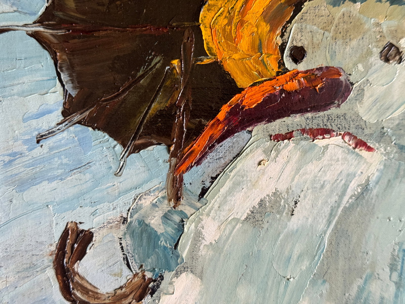 Oil painting with frame End of February K. Leonid - 3