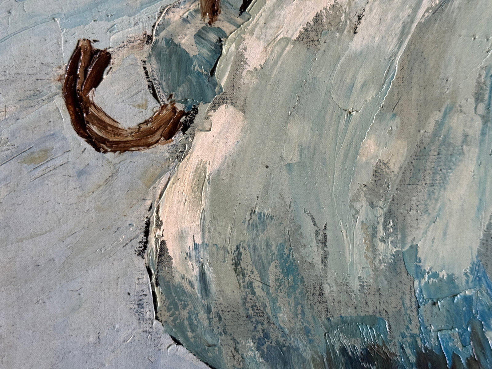 Oil painting with frame End of February K. Leonid - 4