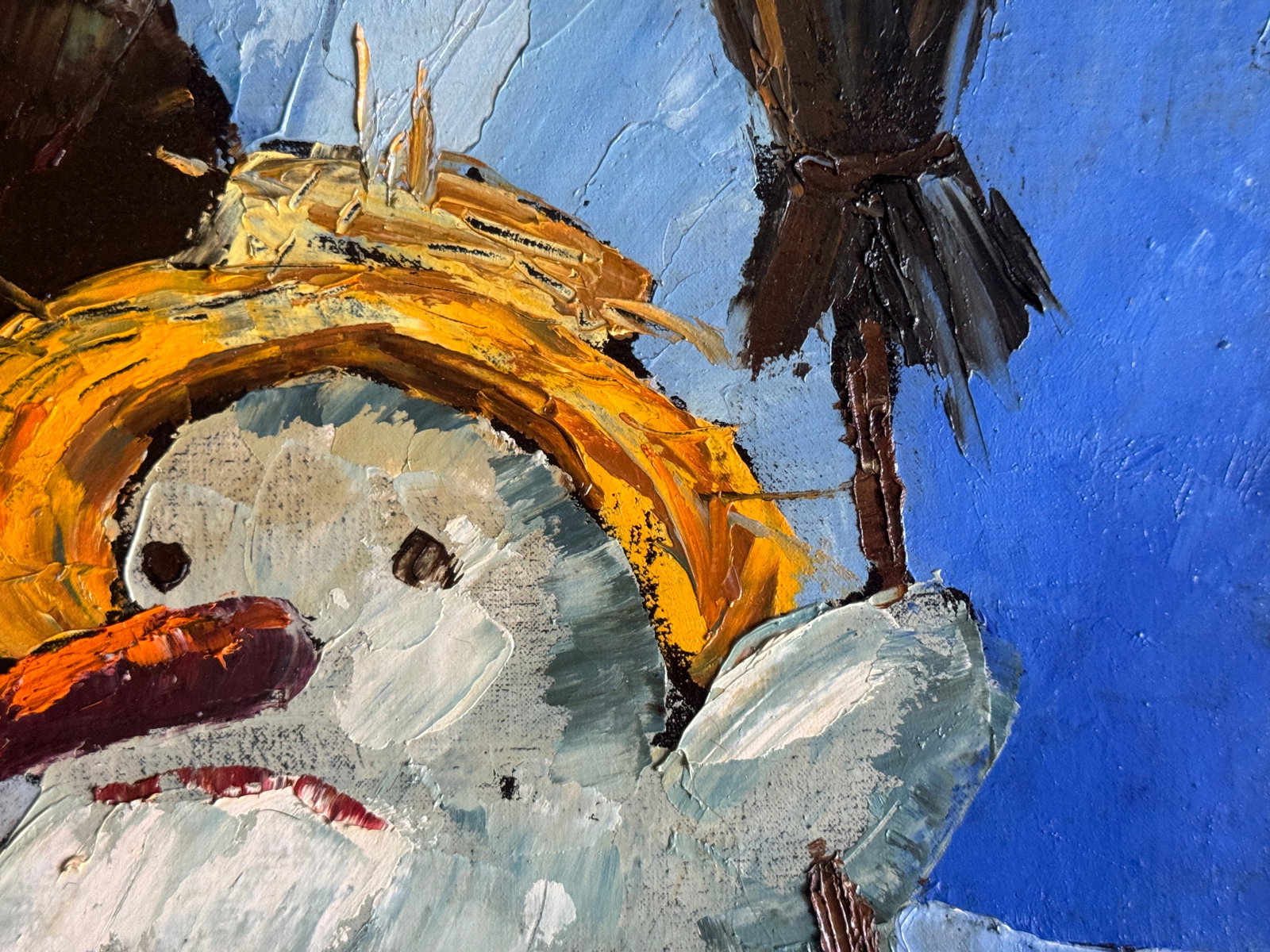 Oil painting with frame End of February K. Leonid - 8