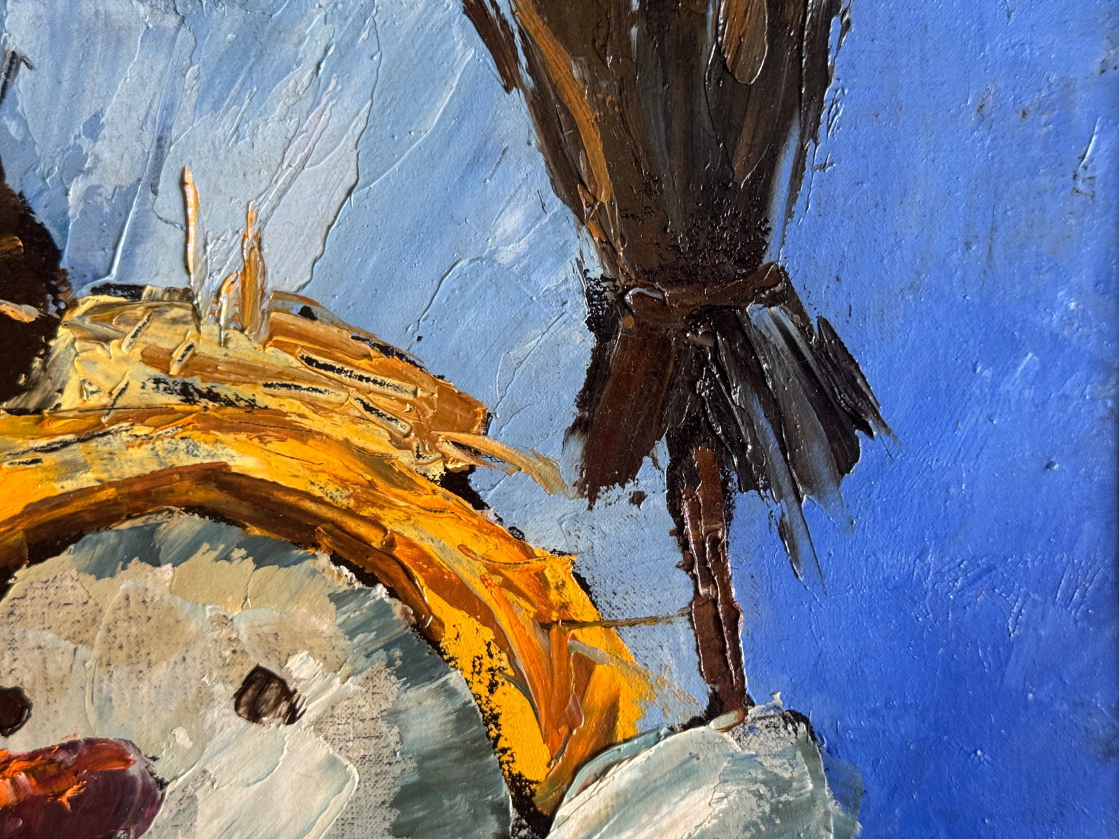 Oil painting with frame End of February K. Leonid - 9