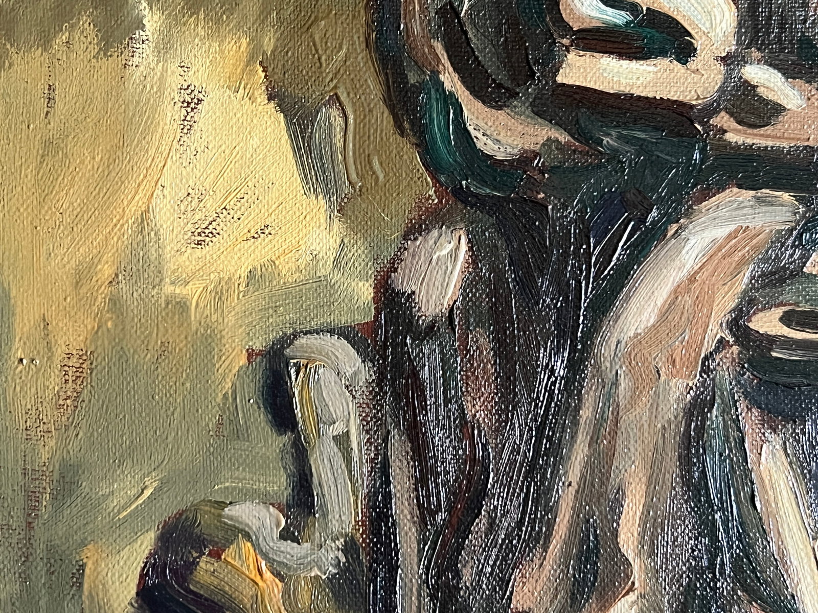Oil painting with frame Saint Luke K. Leonid - 6
